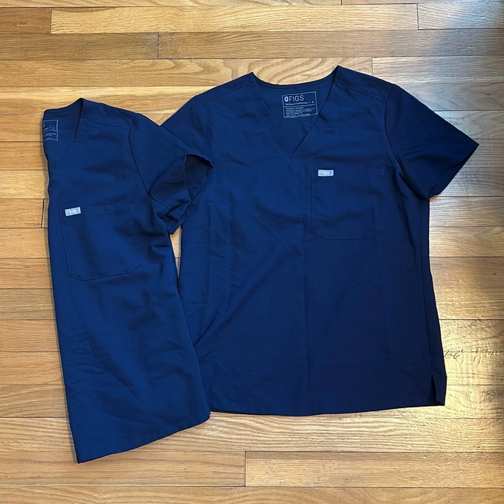 Navy blue Figs tops